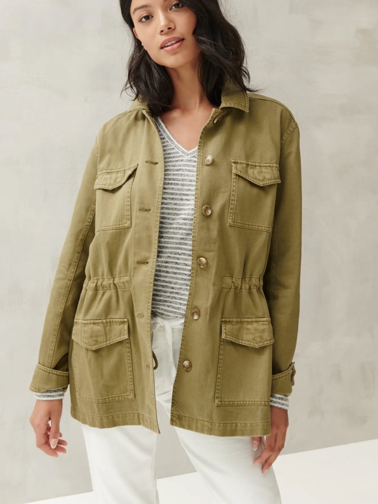 Lucky Brand Explorer Utility Jacket Size M Green